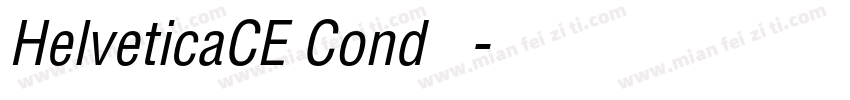 HelveticaCE Cond 常规字体转换